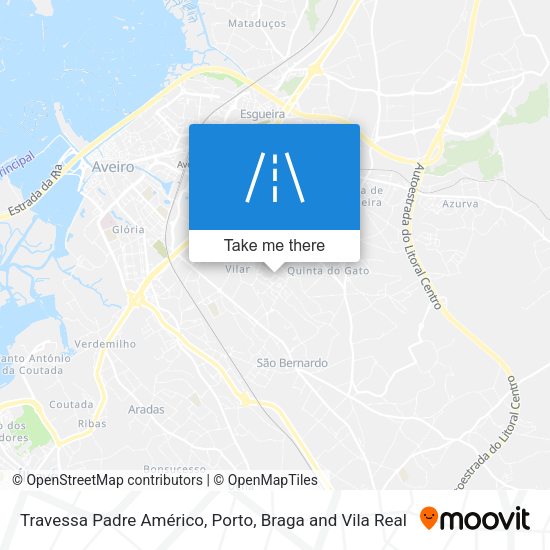 Travessa Padre Américo mapa