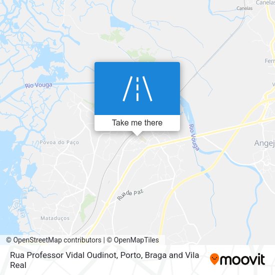 Rua Professor Vidal Oudinot mapa