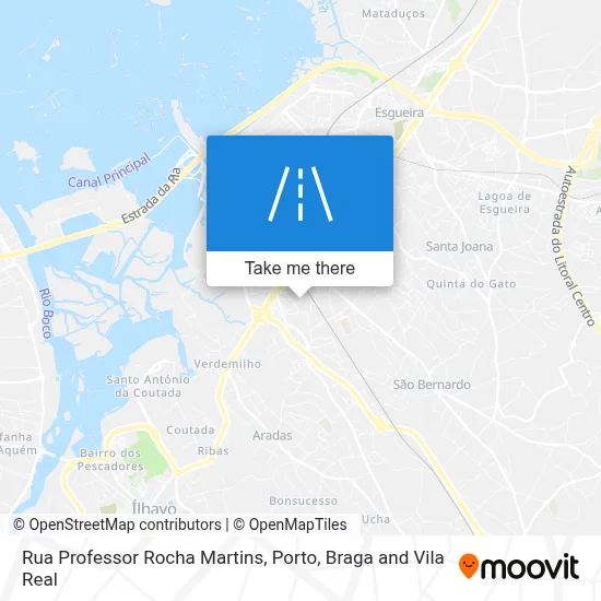 Rua Professor Rocha Martins map