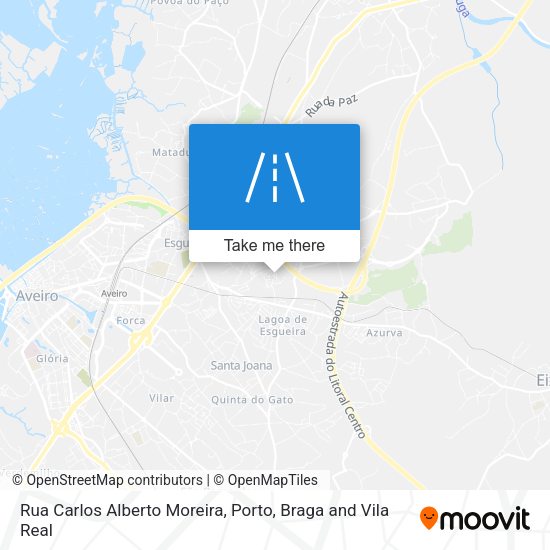 Rua Carlos Alberto Moreira map