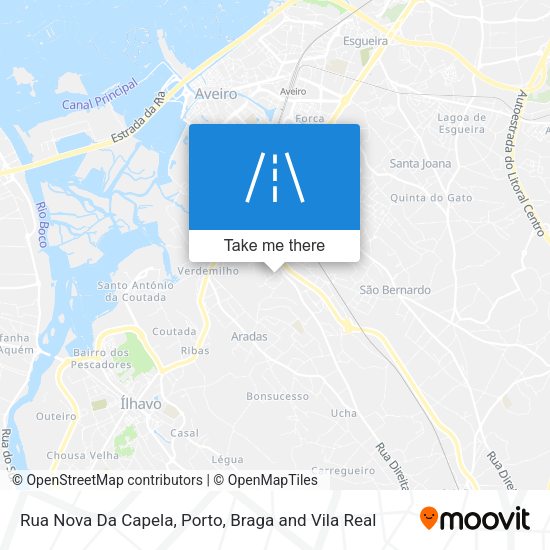 Rua Nova Da Capela mapa