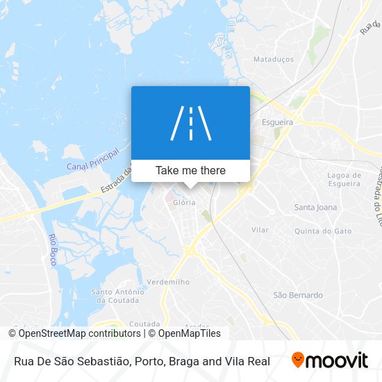 Rua De São Sebastião mapa