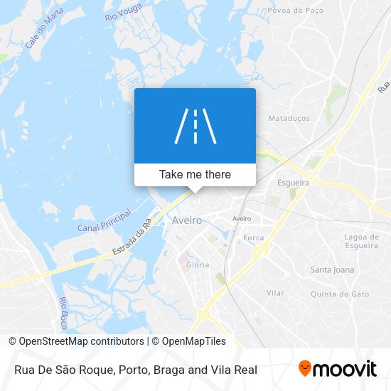 Rua De São Roque mapa