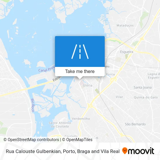 Rua Calouste Gulbenkian map