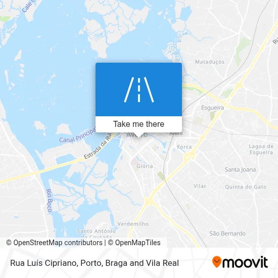 Rua Luís Cipriano map