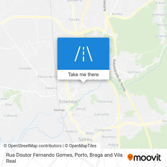 Rua Doutor Fernando Gomes map