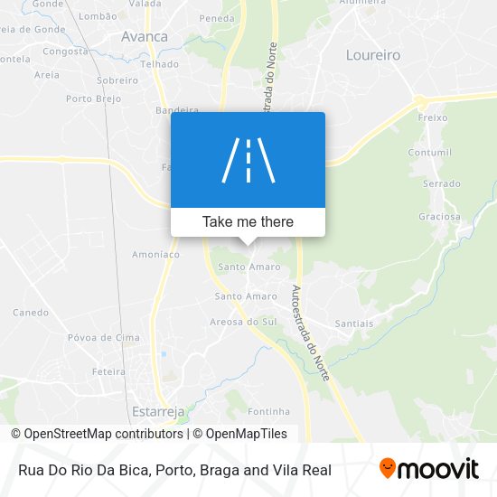 Rua Do Rio Da Bica mapa