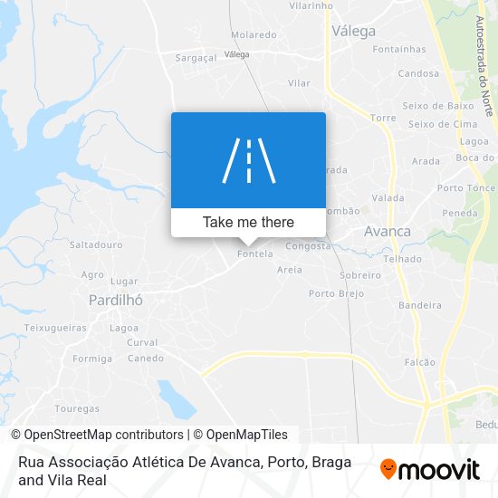 Rua Associação Atlética De Avanca map