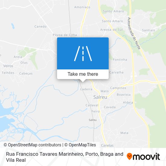 Rua Francisco Tavares Marinheiro mapa