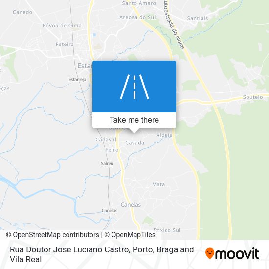 Rua Doutor José Luciano Castro mapa