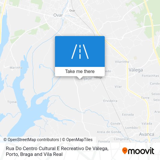 Rua Do Centro Cultural E Recreativo De Válega map