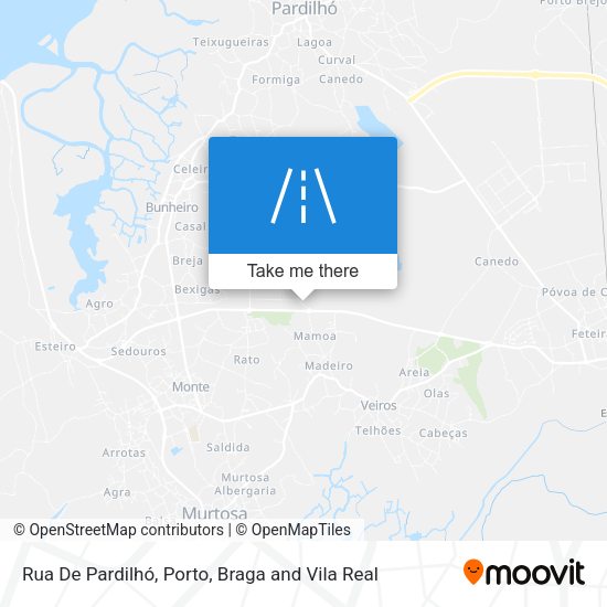 Rua De Pardilhó mapa