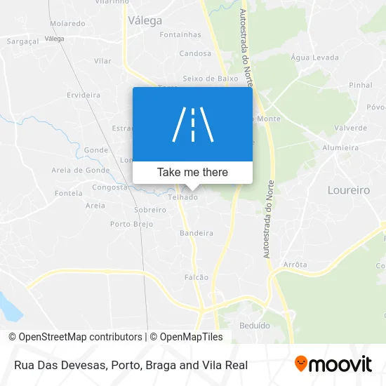 Rua Das Devesas map