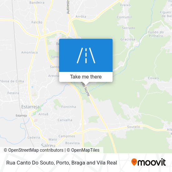 Rua Canto Do Souto mapa