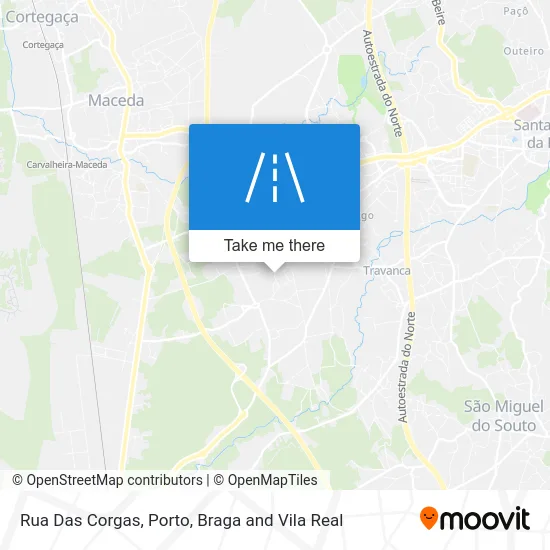 Rua Das Corgas map
