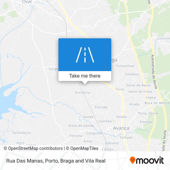 Rua Das Manas mapa