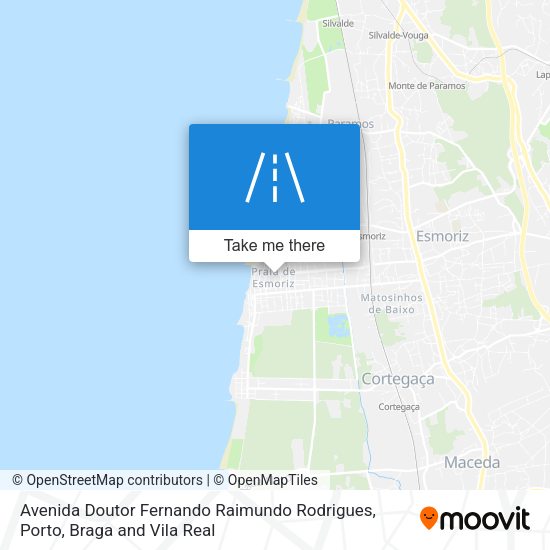 Avenida Doutor Fernando Raimundo Rodrigues mapa