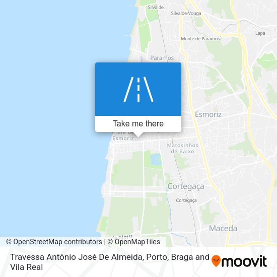 Travessa António José De Almeida mapa