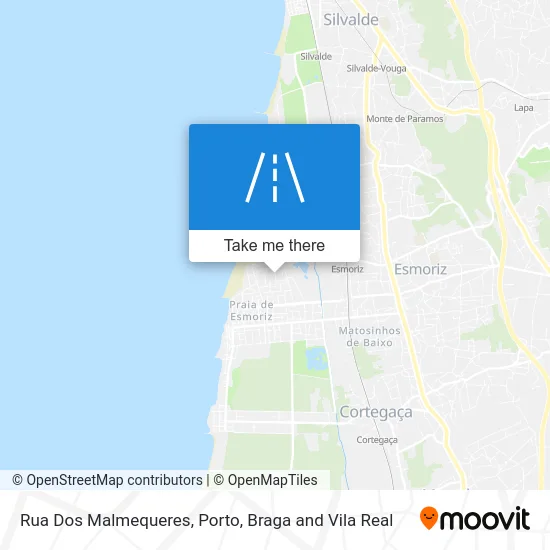 Rua Dos Malmequeres map