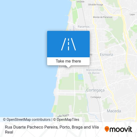 Rua Duarte Pacheco Pereira mapa