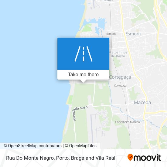 Rua Do Monte Negro mapa
