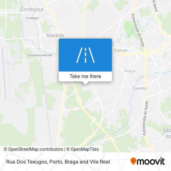 Rua Dos Texugos mapa