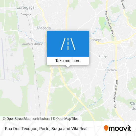 Rua Dos Texugos map