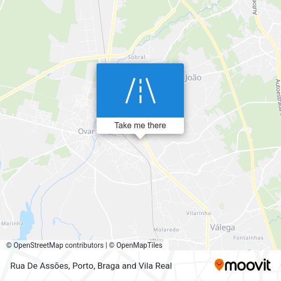 Rua De Assões map