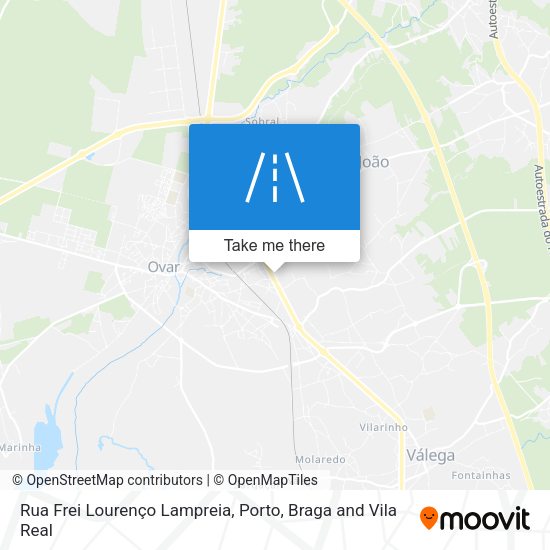 Rua Frei Lourenço Lampreia mapa
