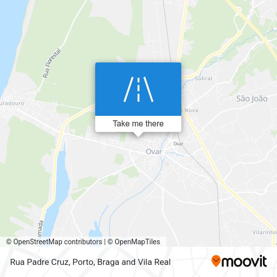 Rua Padre Cruz mapa