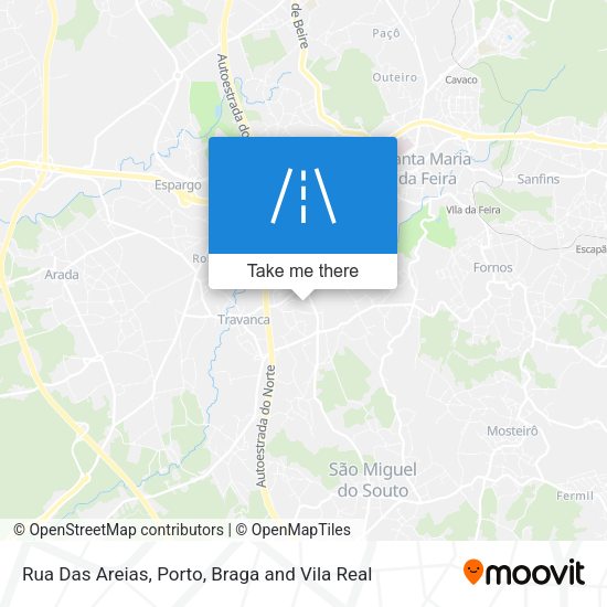 Rua Das Areias map