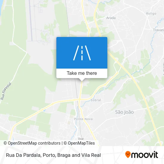 Rua Da Pardala map