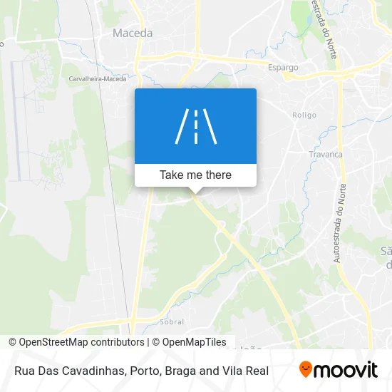 Rua Das Cavadinhas map