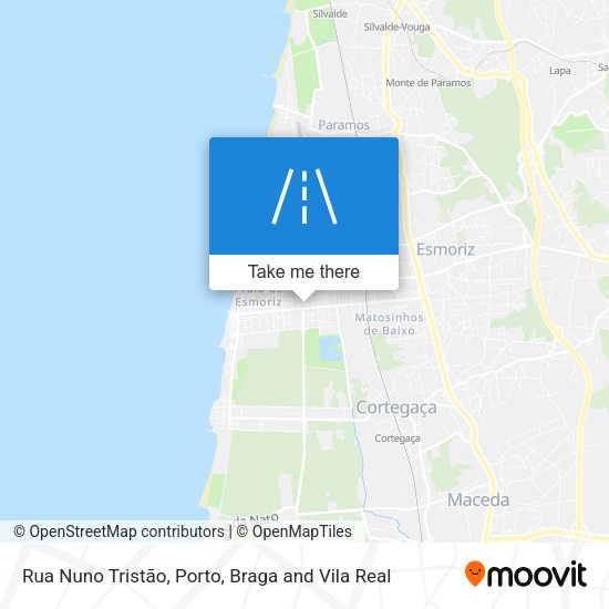 Rua Nuno Tristão mapa