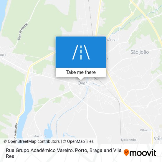 Rua Grupo Académico Vareiro mapa