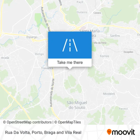 Rua Da Volta map
