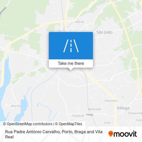 Rua Padre António Carvalho map