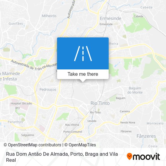 Rua Dom Antão De Almada mapa