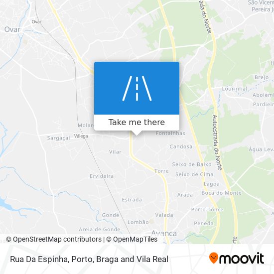 Rua Da Espinha mapa