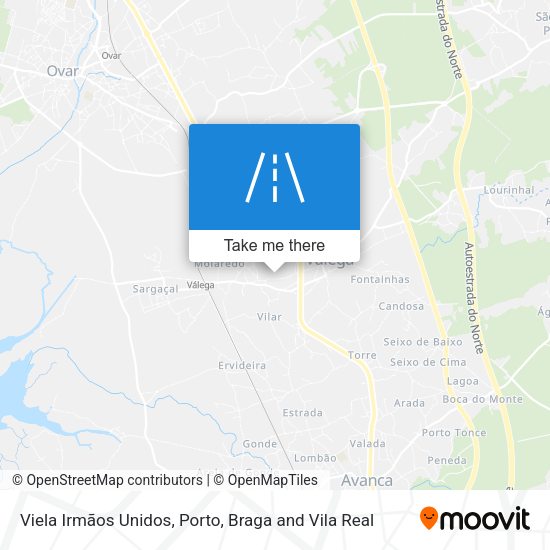Viela Irmãos Unidos mapa