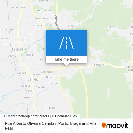 Rua Alberto Oliveira Canelas map