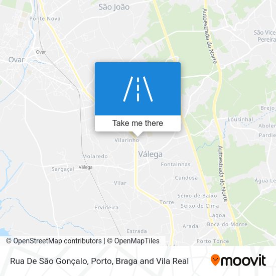 Rua De São Gonçalo mapa