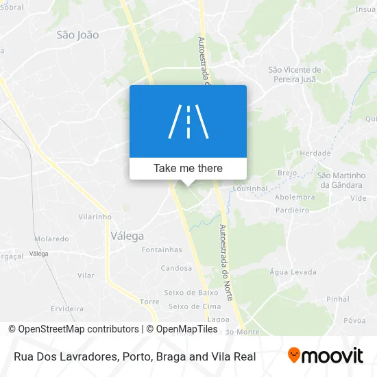 Rua Dos Lavradores map