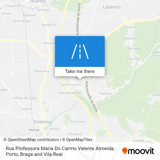 Rua Professora Maria Do Carmo Valente Almeida map