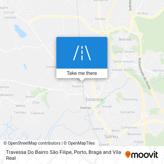 Travessa Do Bairro São Filipe mapa