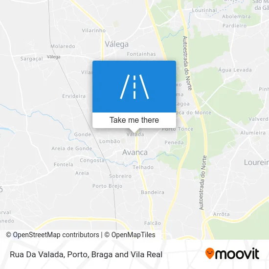 Rua Da Valada map