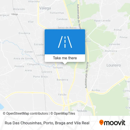 Rua Das Chousinhas map