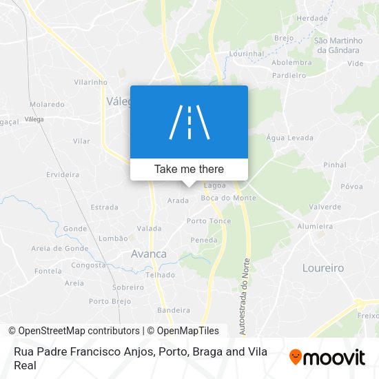 Rua Padre Francisco Anjos map