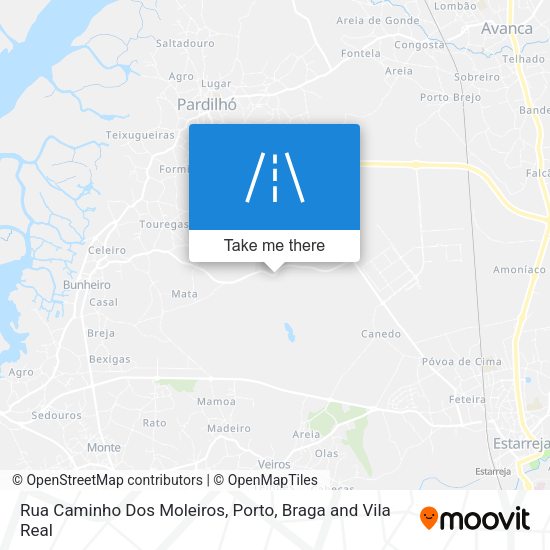 Rua Caminho Dos Moleiros mapa