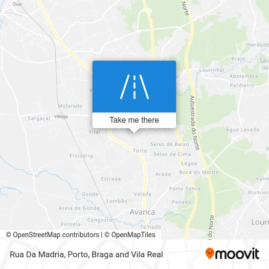 Rua Da Madria map